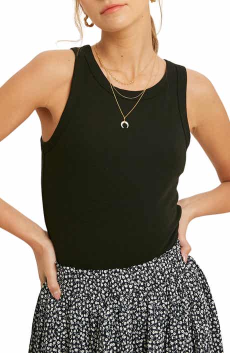 WISHLIST Rib Knit Tank Bodysuit