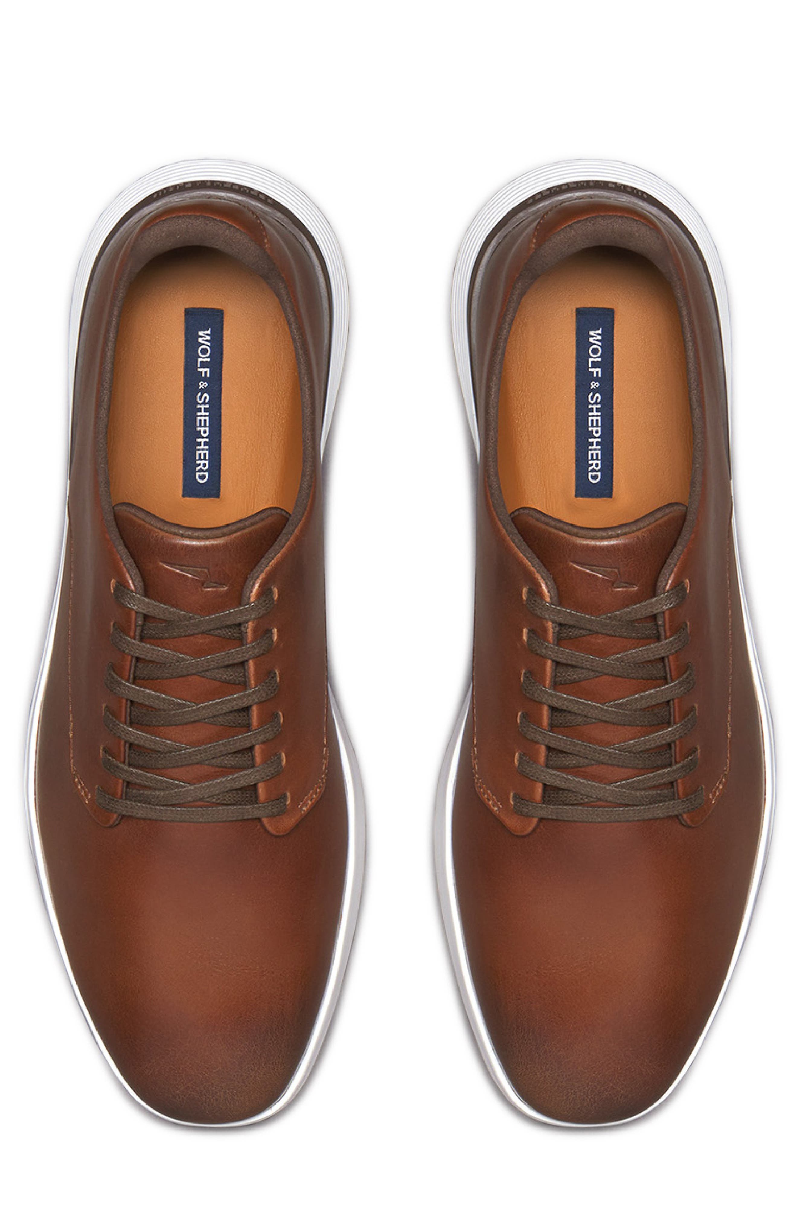 Wolf & Shepherd Crossover Plain Toe Derby, Alternate, color, Brown / White