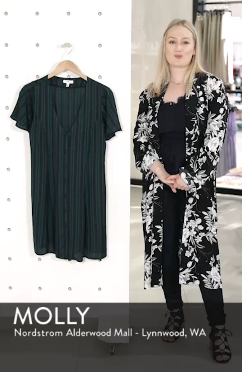 Plaid Button Front Dress, sales video thumbnail