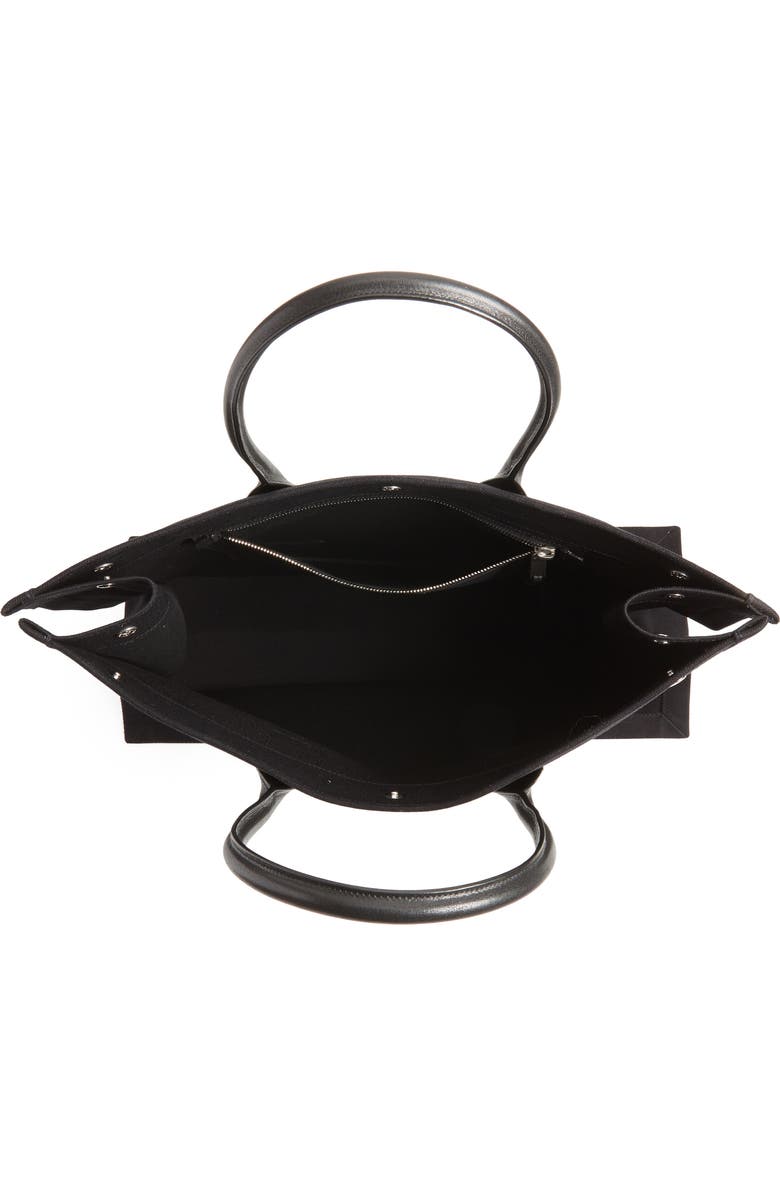 Saint Laurent Noe Rive Gauche Logo Canvas Tote, Alternate, color,