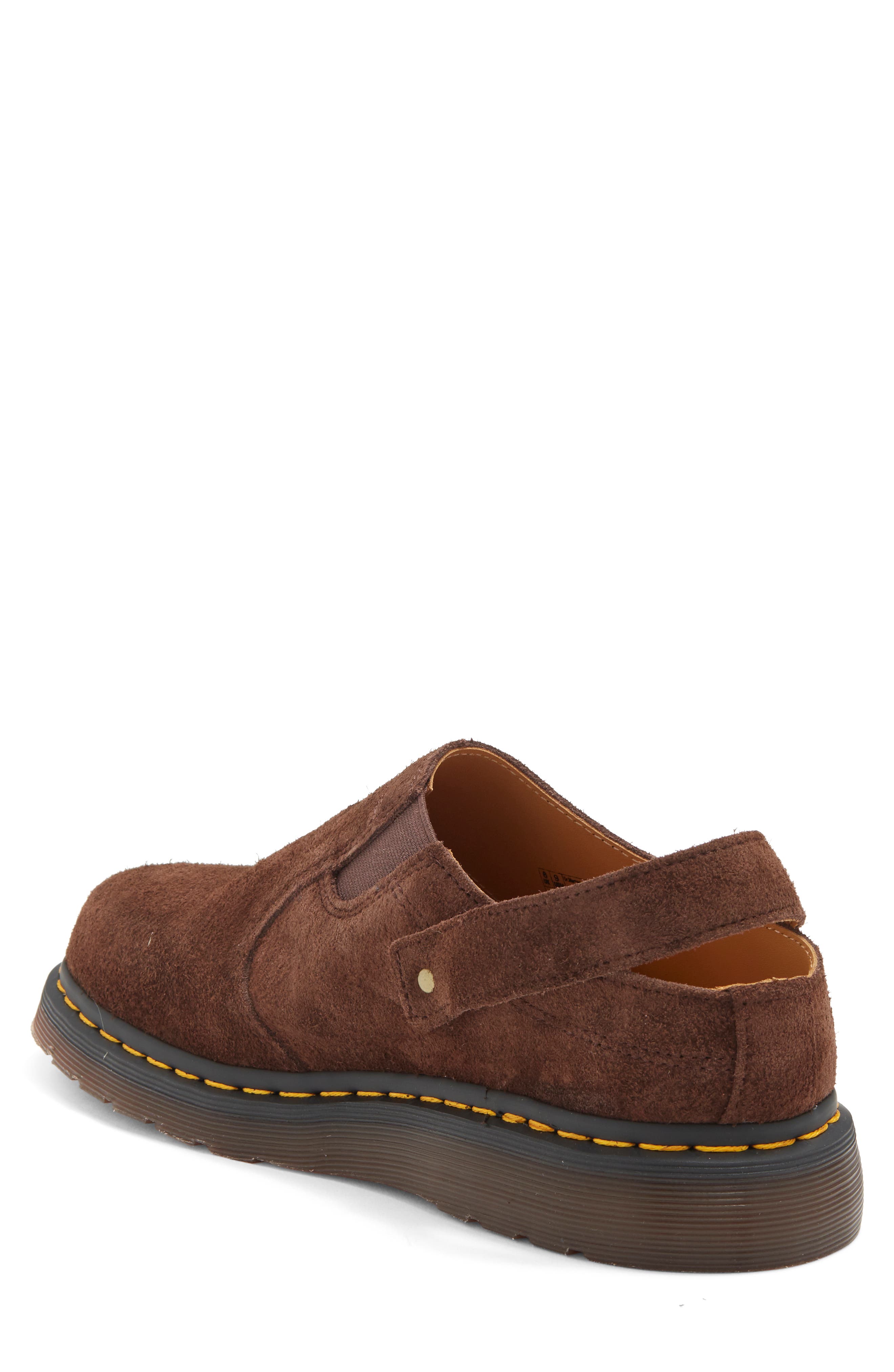 Gender Inclusive Isham Slingback Clog, Alternate, color, DARK BROWN DESERT OASIS SUEDE