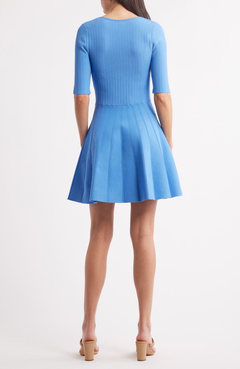 BOSS Frankina Rib Sweater Dress, Alternate, color, Cornflower