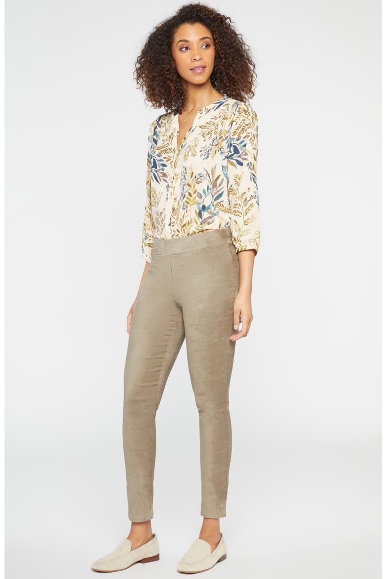 Faux Suede Leggings, Alternate, color, SADDLEWOOD