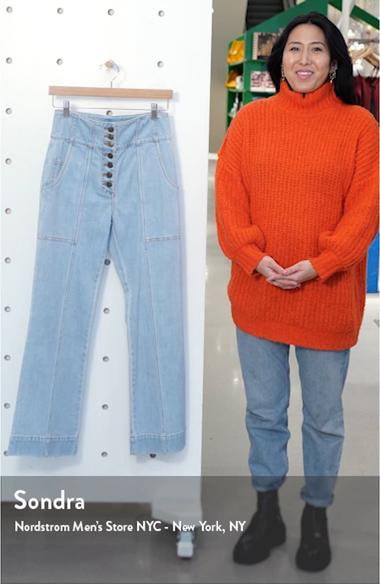 Ellis High Waist Crop Flare Jeans, sales video thumbnail