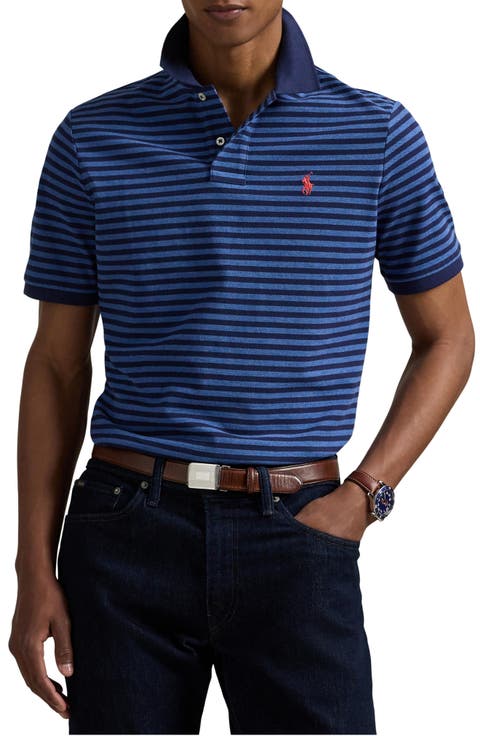 Stripe Cotton Piqué Polo