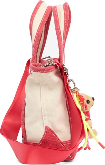 Canvas Mini Tote with Charm