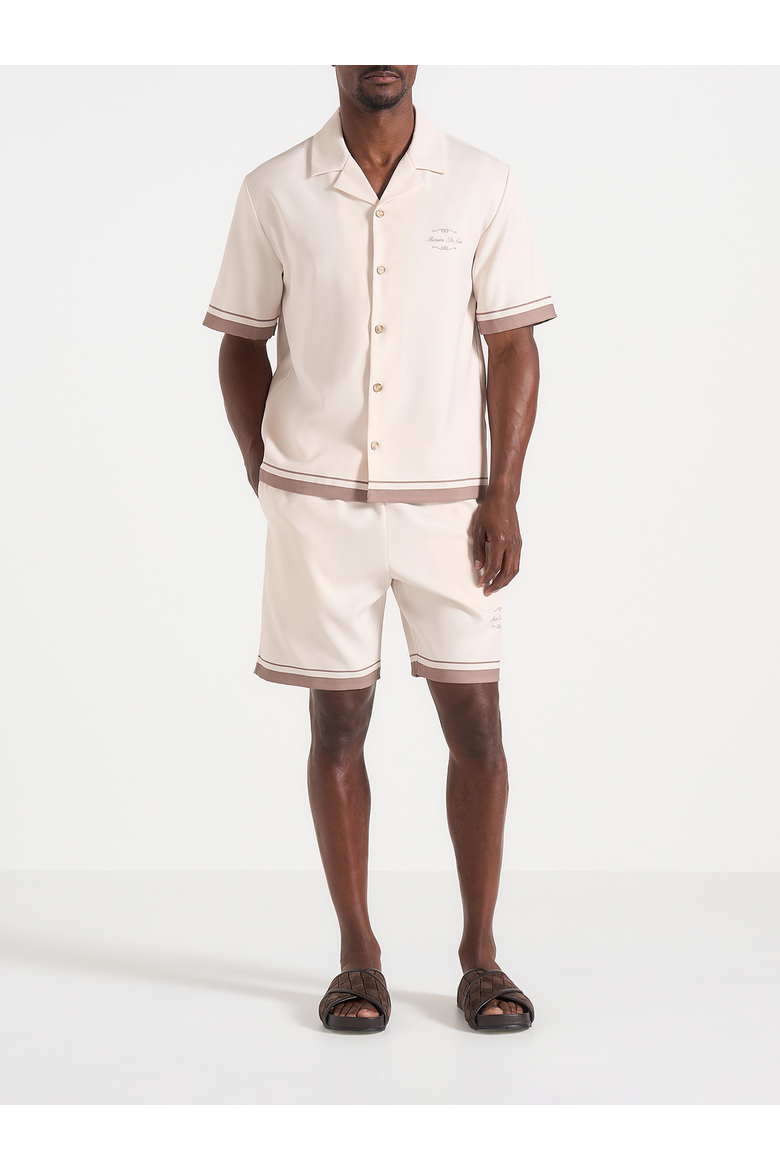 Juan Vintage Baroque Resort Shirt, Alternate, color, Cream