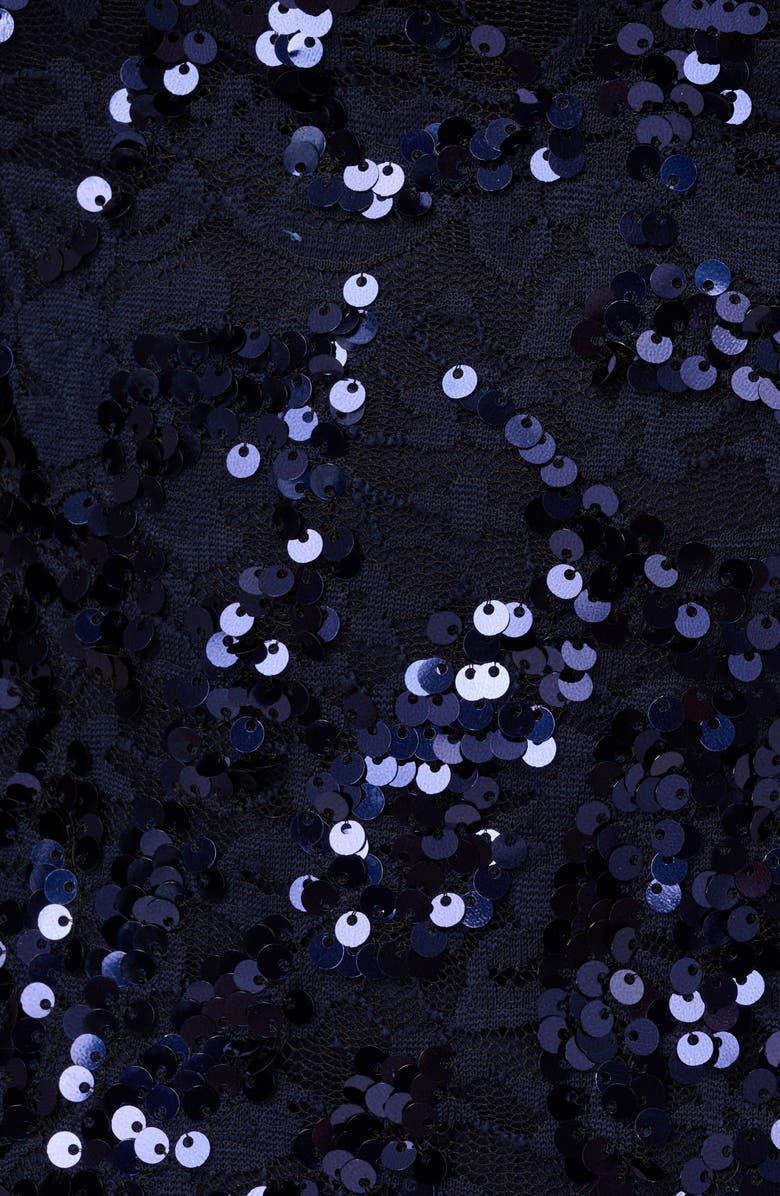 Adrianna Papell Sequin Lace Sheath Dress, Alternate, color, 