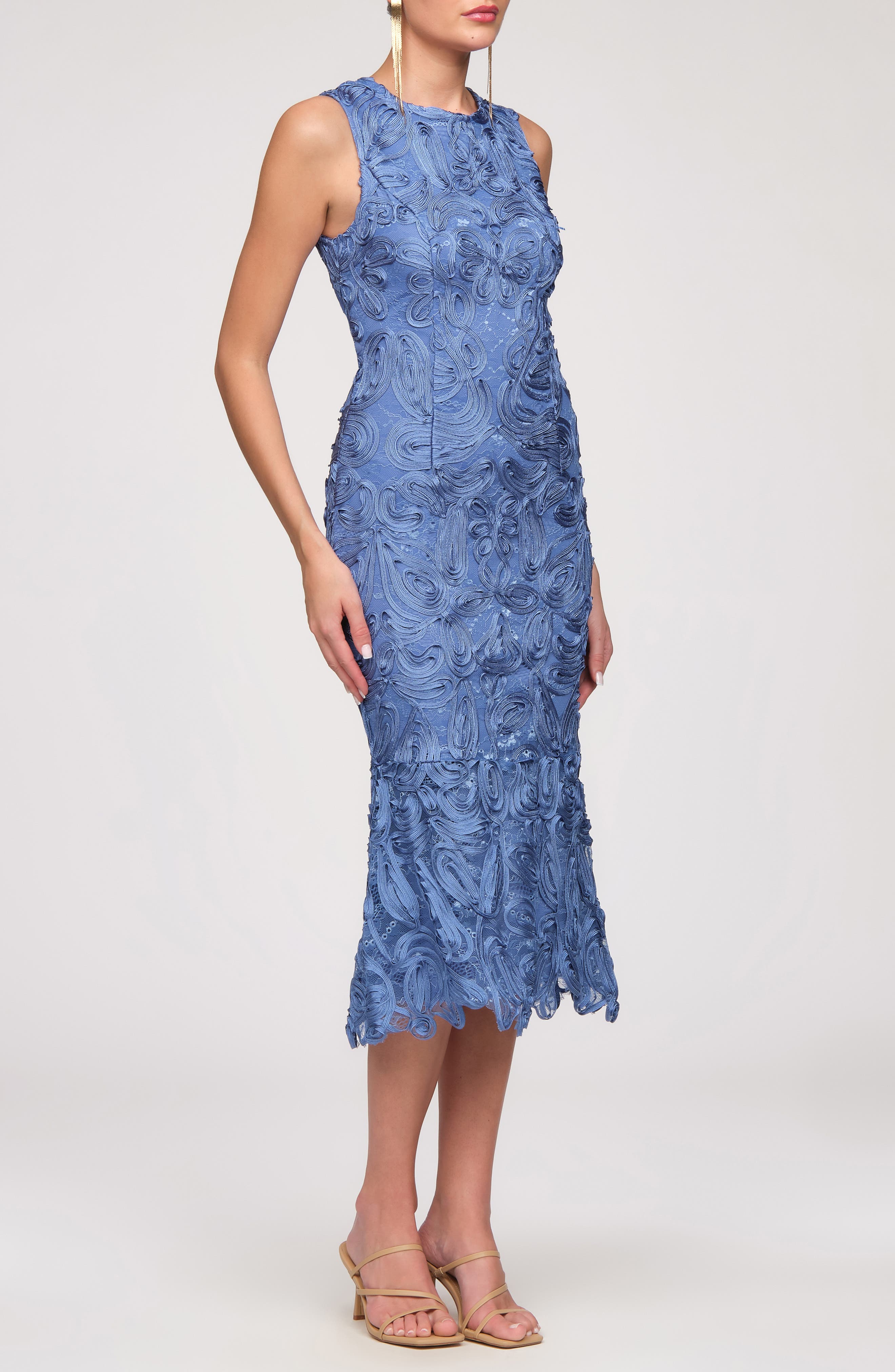 toccin clementine mirror crochet midi-dress Tank Midi Dress beach-ready lengthening silhouette everyone wants Color:blush rose Ralph Lauren Women's Cape