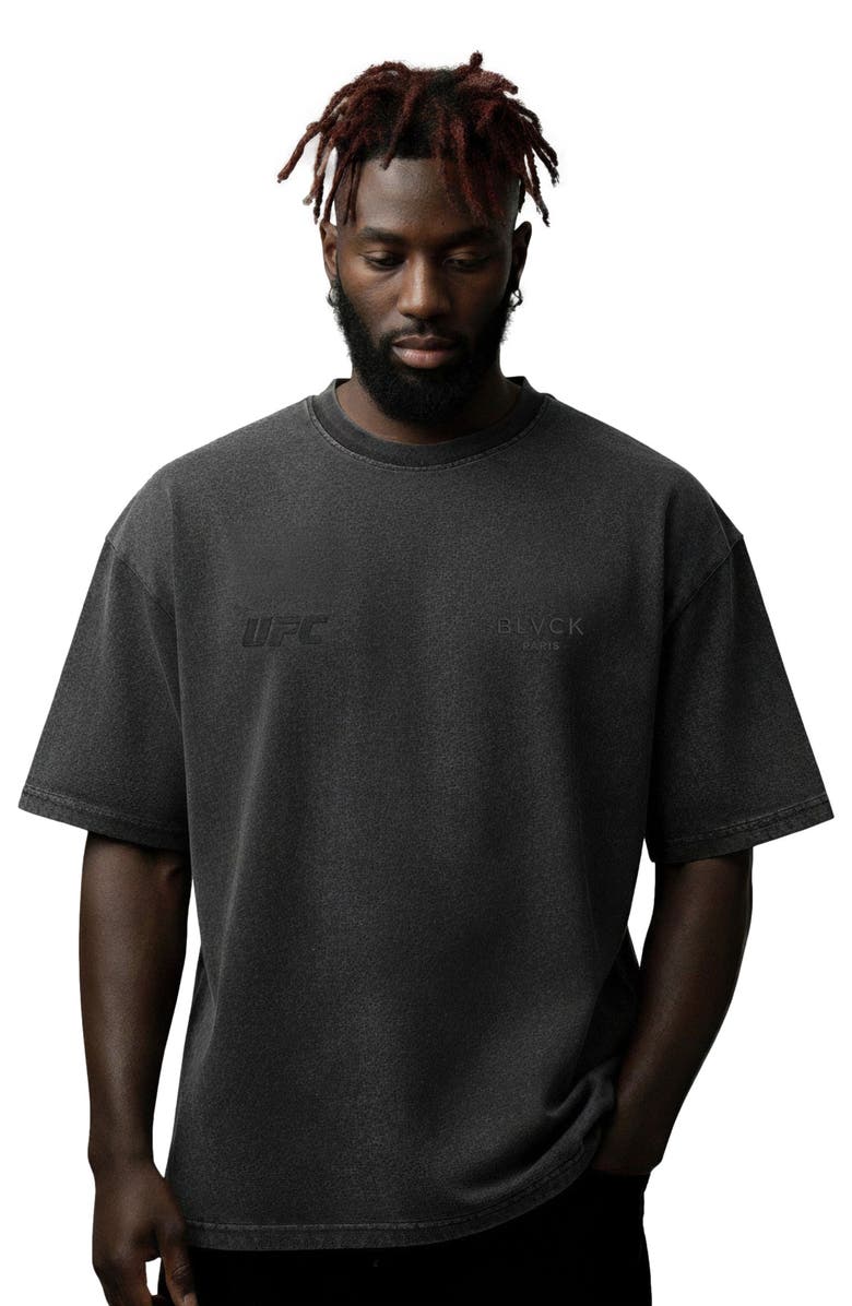 Blvck x UFC Acid Wash Tee, Main, color, Gray