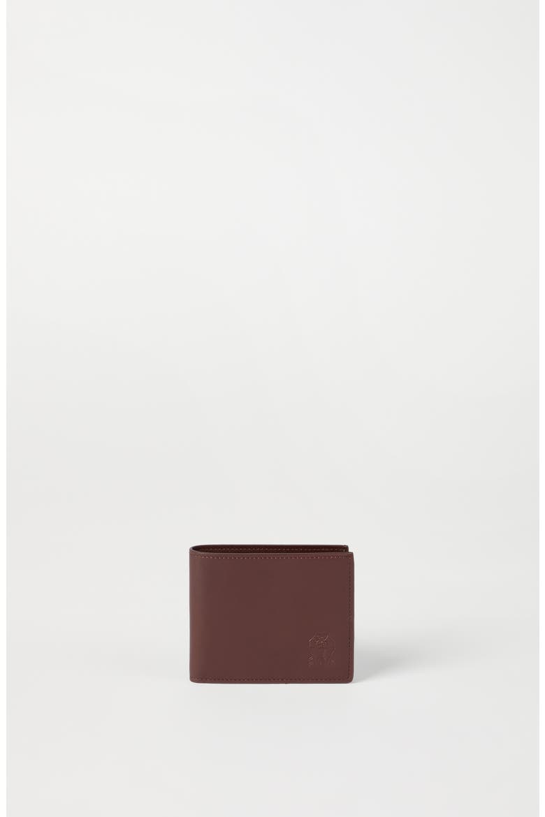Calfskin wallet, Alternate, color, Brown