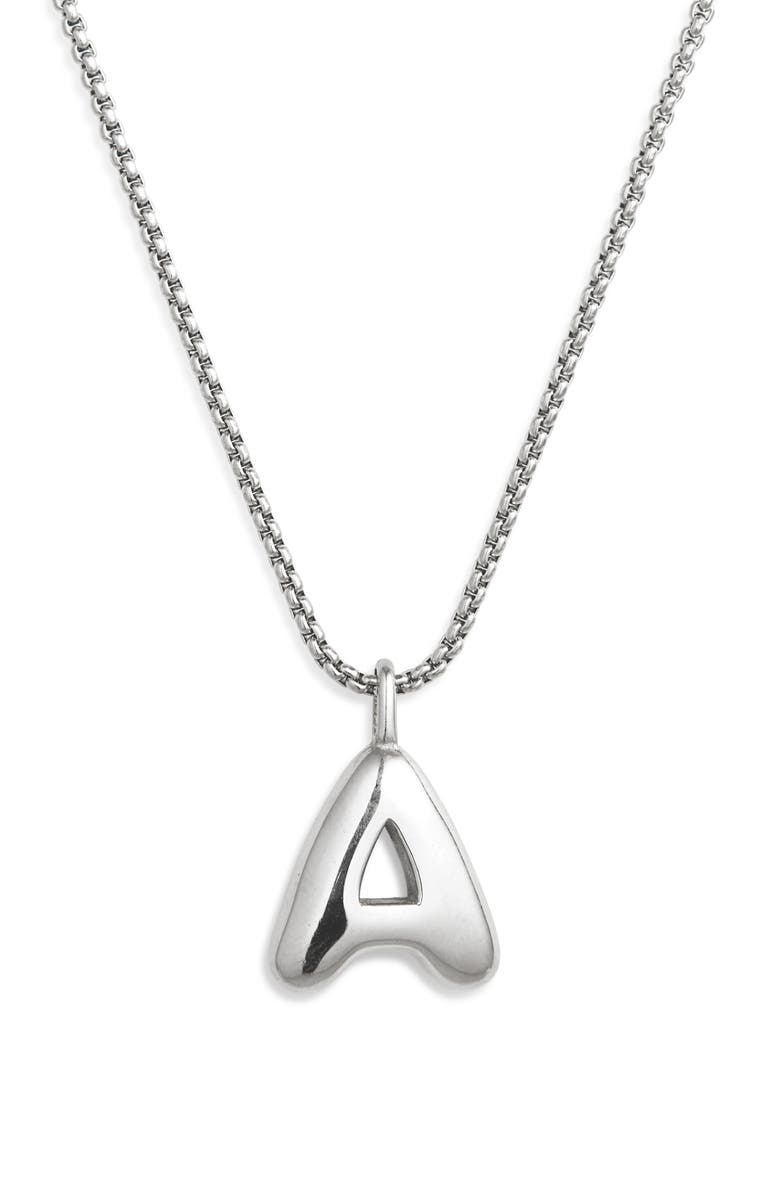 Open Edit Waterproof Bubble Initial Pendant Necklace, Alternate, color, 