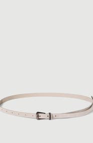 Brunello Cucinelli Suede belt with shiny loop
