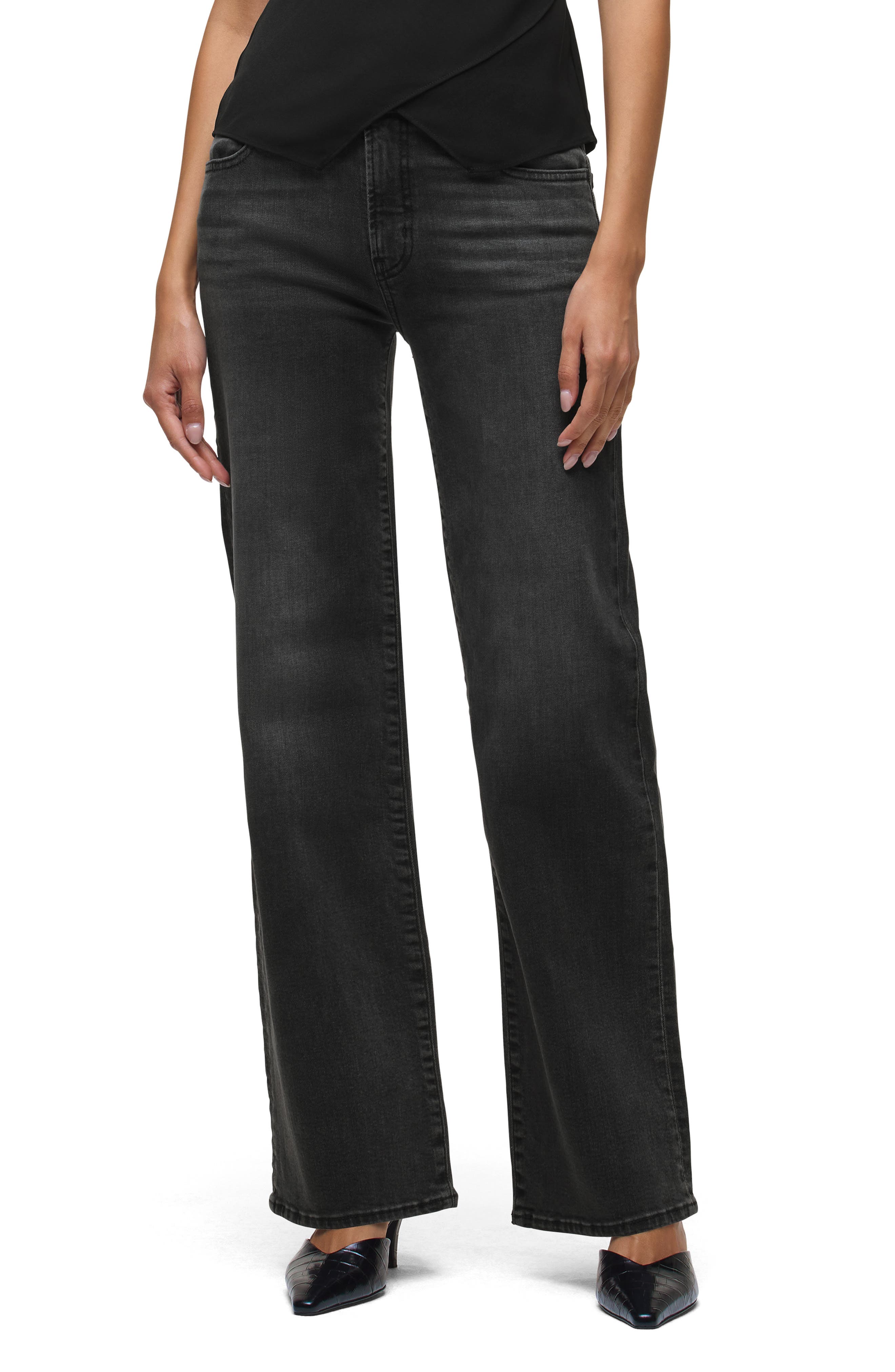 Hudson Jeans Rosalie High Waist Wide Leg Jeans