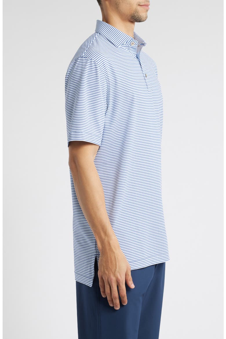 Linden Stripe Performance Jersey Polo, Alternate, color, SPORT NAVY
