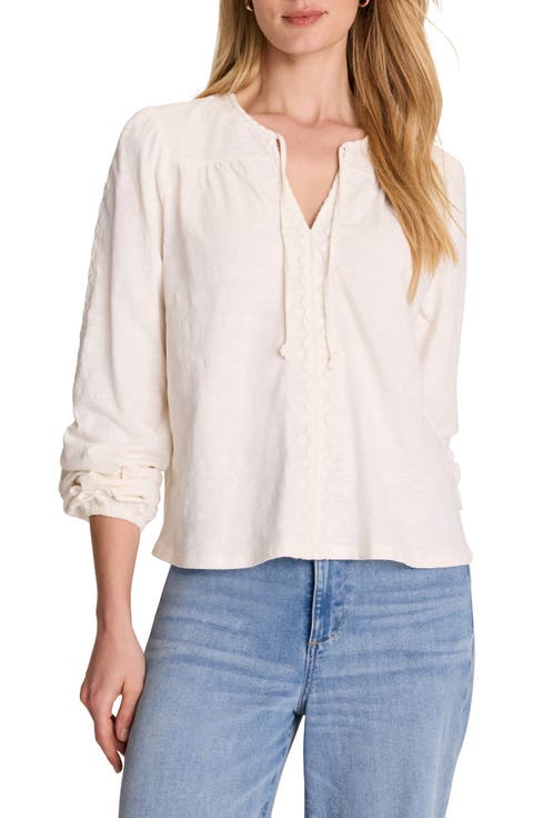 Embroidered Poet Top