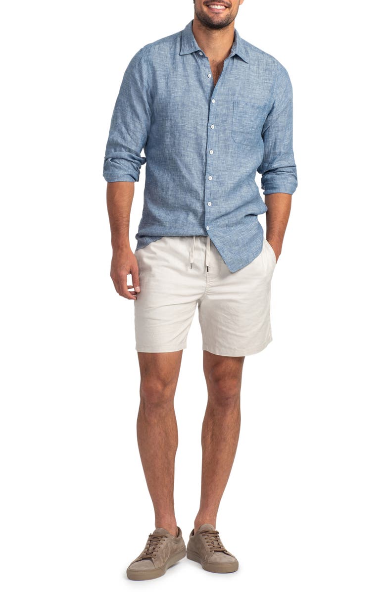 Rodd & Gunn Chaffeys Regular Fit Linen & Hemp Button-Up Shirt, Alternate, color, 