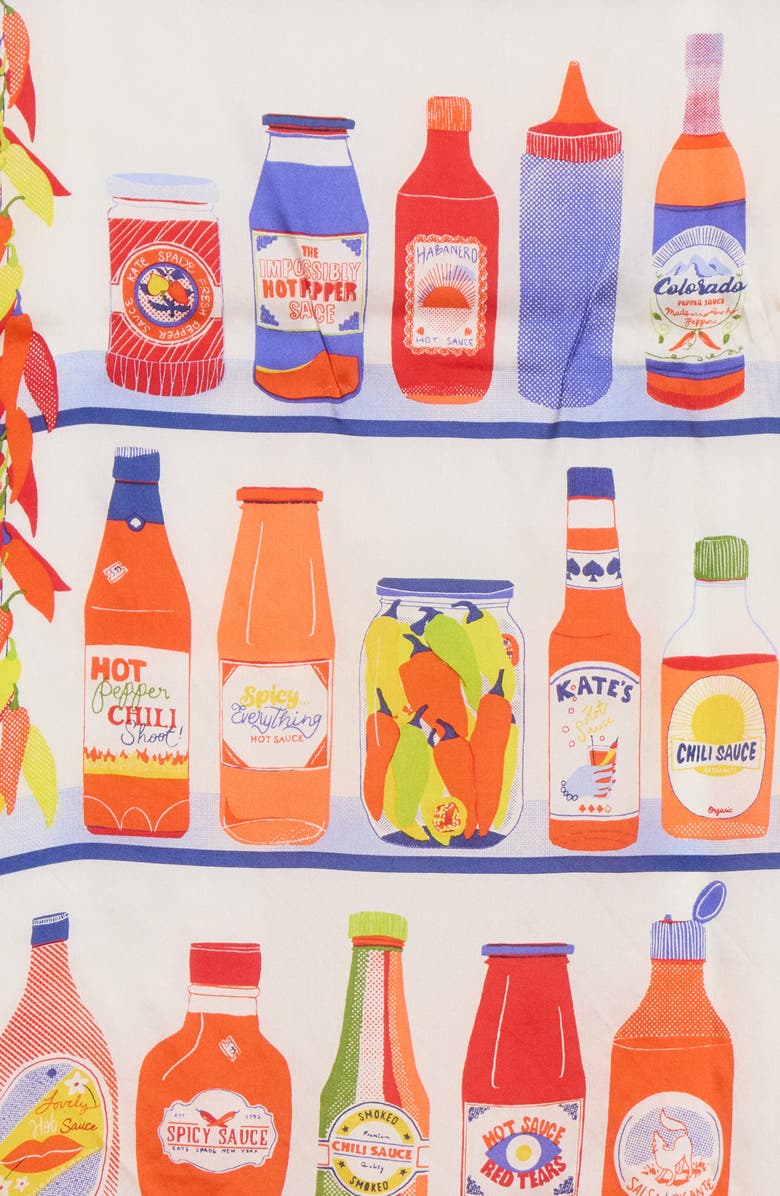 hot sauce square silk scarf
