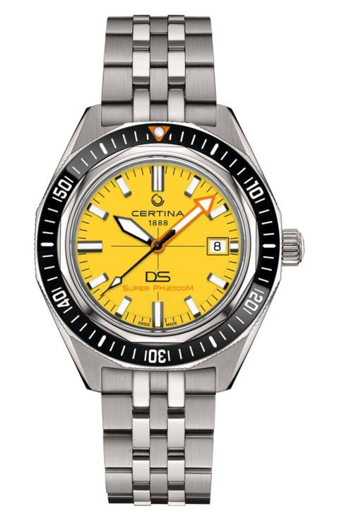 DS Super PH2000M Automatic Bracelet Watch, 43mm