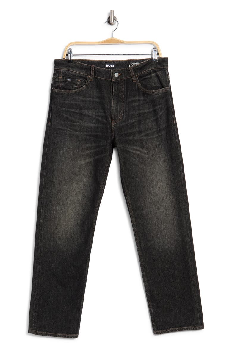 Ogden Straight Leg Jeans, Alternate, color, CHARCOAL