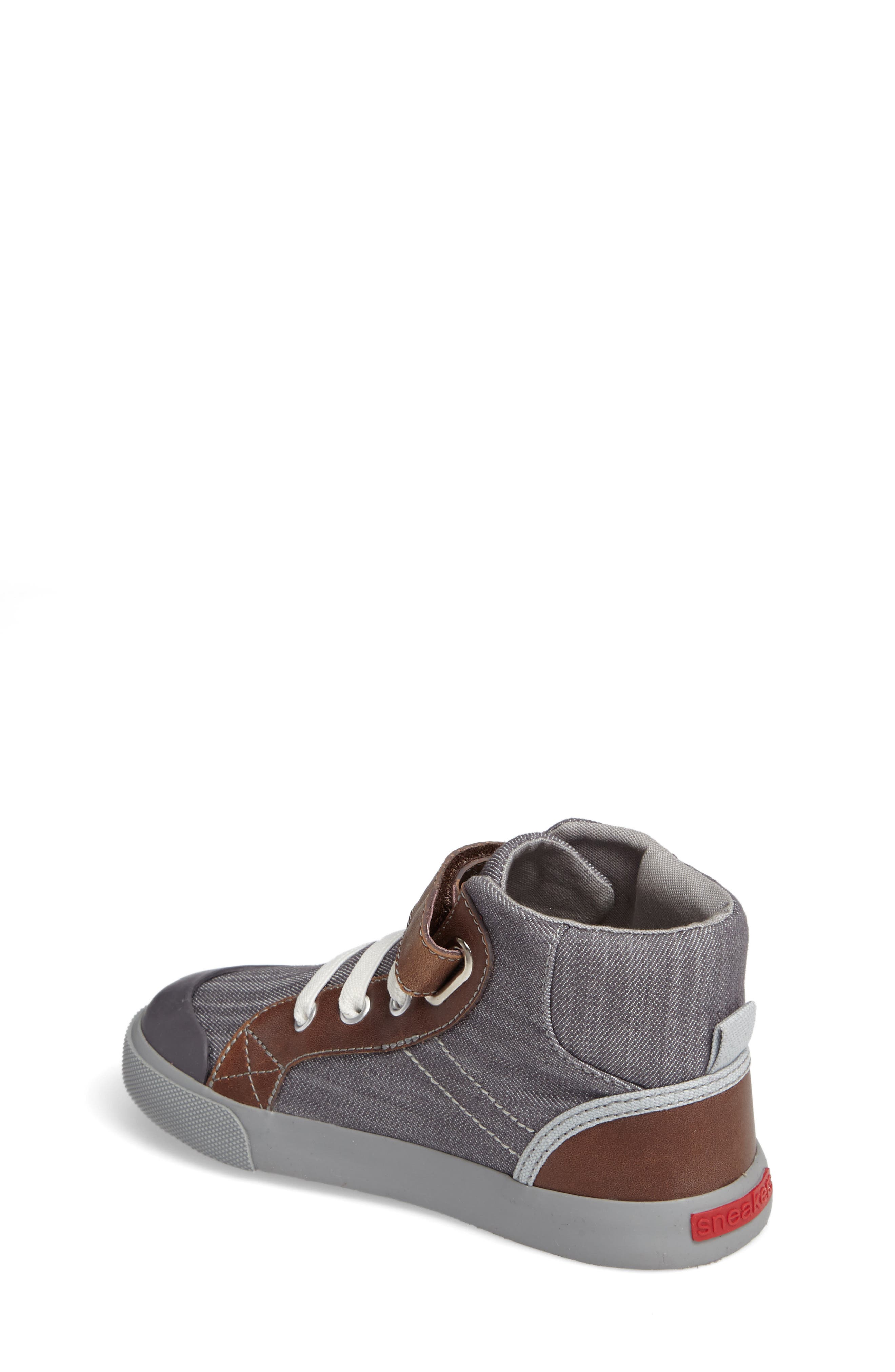 Dane Sneaker, Alternate, color, GREY DENIM