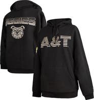 FISLL Men's FISLL  Black North Carolina A&T Aggies Puff Print Sliced Pullover Hoodie