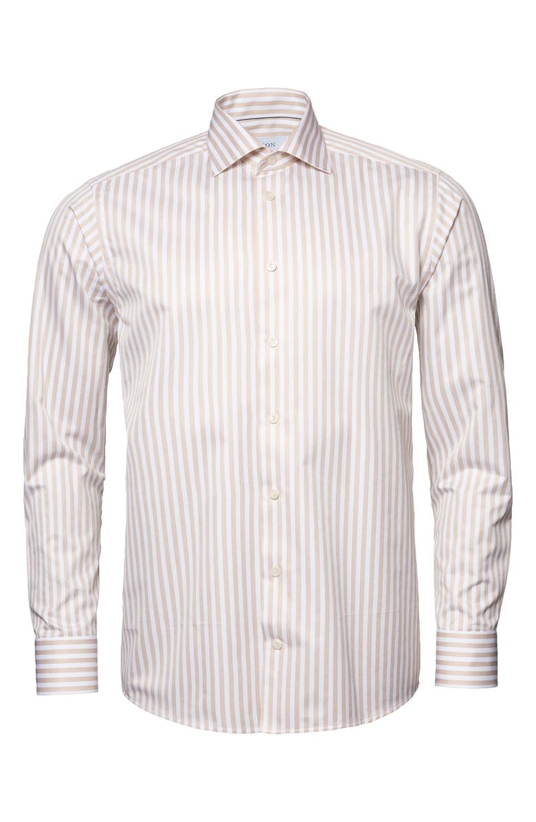 Eton Contemporary Fit Stripe Cotton Dress Shirt, Alternate, color,