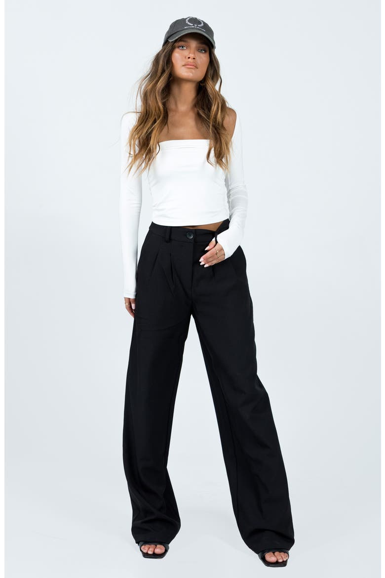 Archer Wide Leg Pants, Alternate, color, BLACK