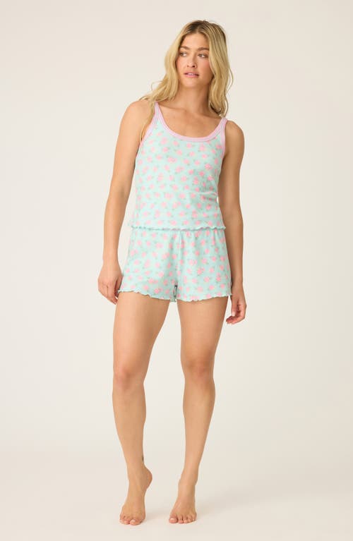 Pj Salvage Thermal Pajama Camisole In Green