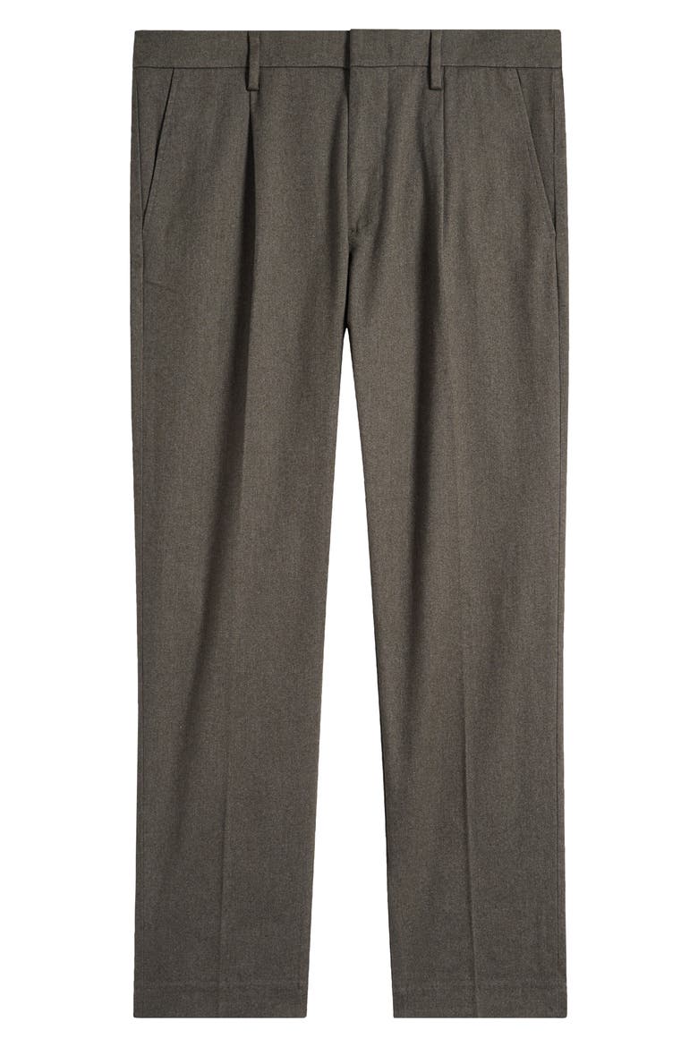 Bill 1067 Pleated Dress Pants, Alternate, color, DARK ARMY