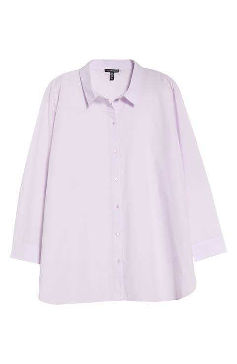 Classic Collared Organic Cotton Shirt (Plus)
