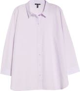 Eileen Fisher Classic Collared Organic Cotton Shirt