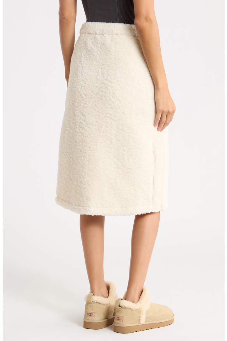 Kaleo Chateau Plush & Knit Skirt, Alternate, color, CREAM
