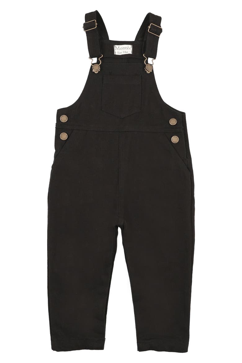 Denim Overalls, Main, color, BLACK