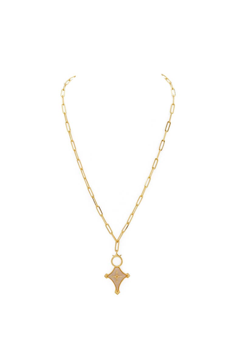 Dhwani Bansal Cruz Necklace, Main, color, Gold Plated