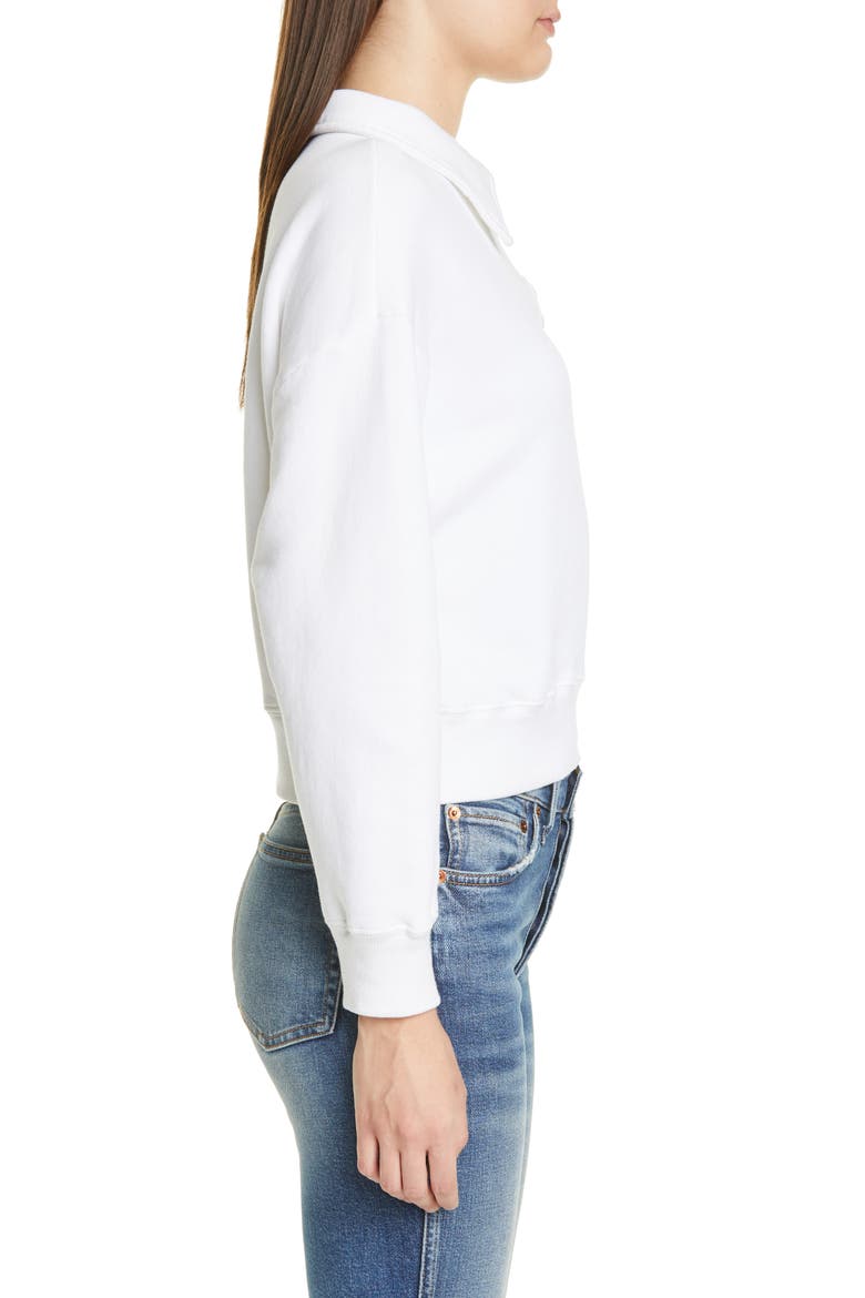 '70s Half Zip Sweatshirt, Alternate, color, OFF-WHITE
