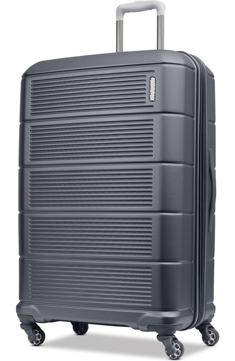 AMERICAN TOURISTER Stratum 2.0 Hardside 28" Large Spinner Checked Luggage, Main, color, Charcoal