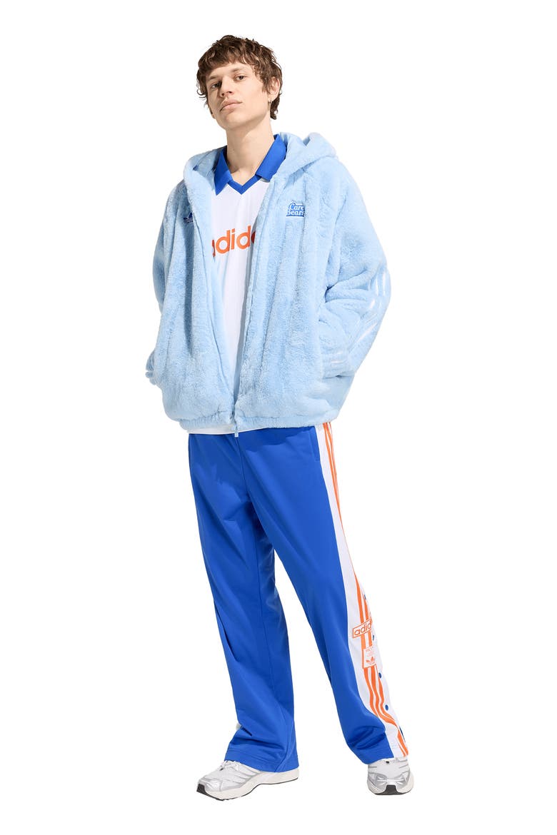 Care Bears Full Zip Faux Fur Hoodie, Alternate, color, CLEAR SKY