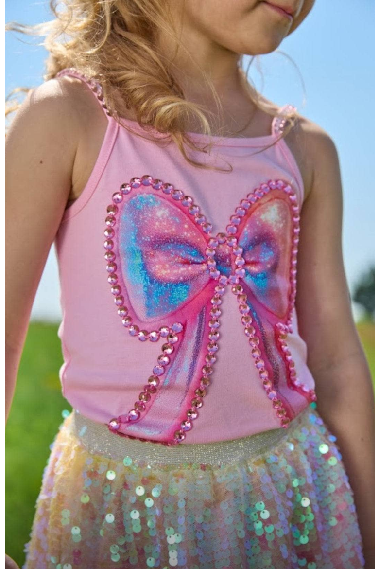 Pretty in Bow Tank Top, Alternate, color, Pink