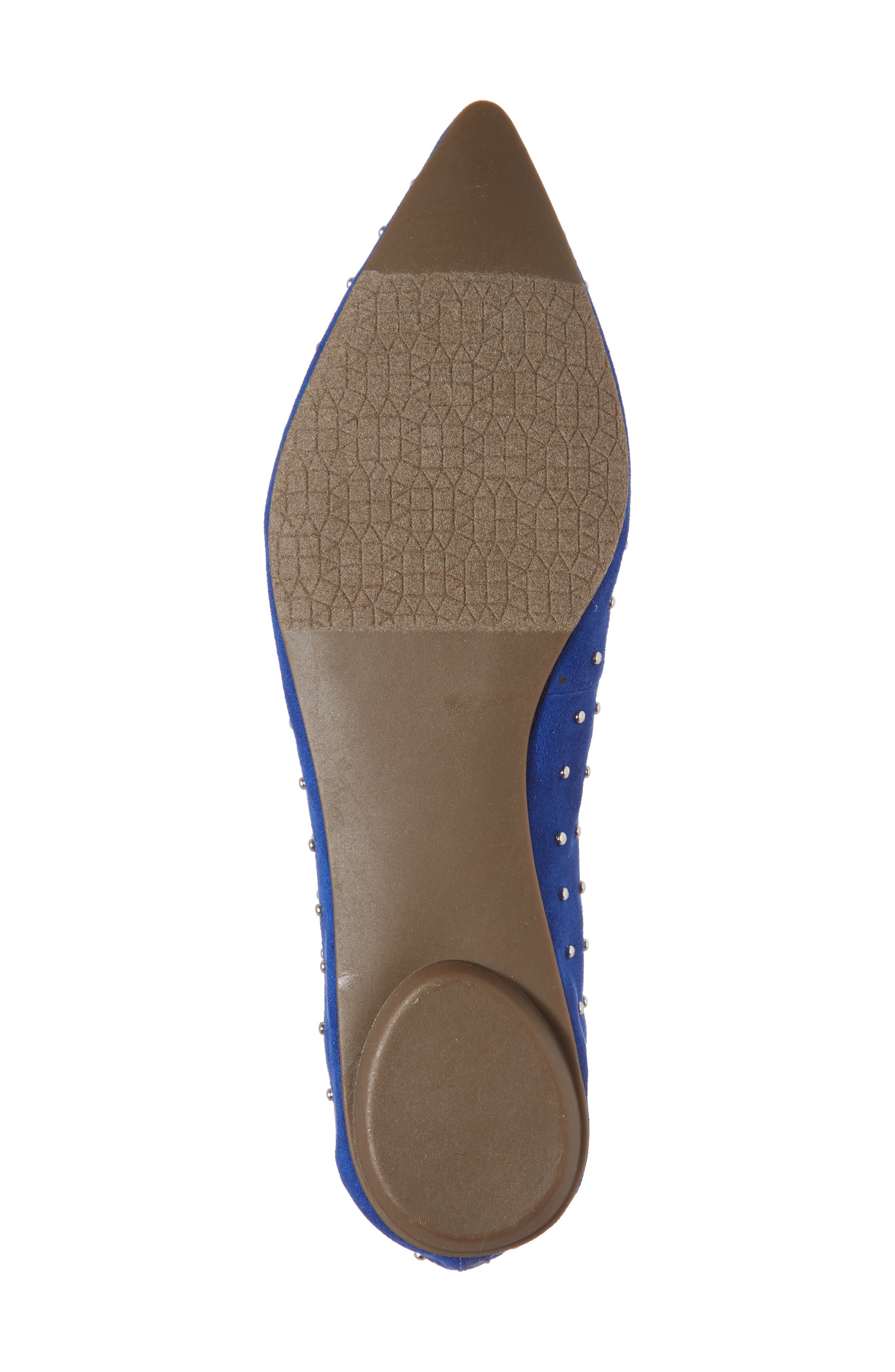Sienna Flat, Alternate, color, COBALT FAUX SUEDE