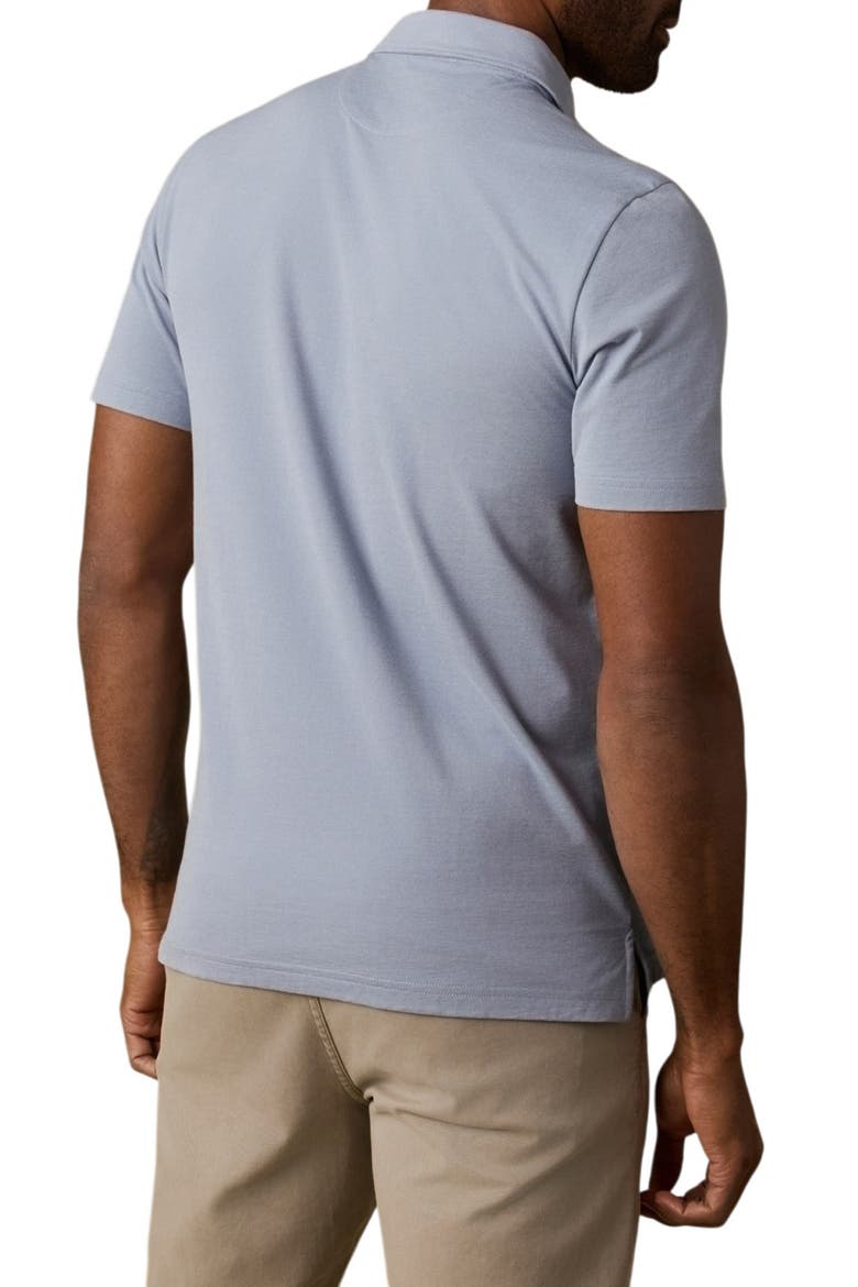 Movement™ Piqué Polo, Alternate, color, FLINT WHITE MELANGE