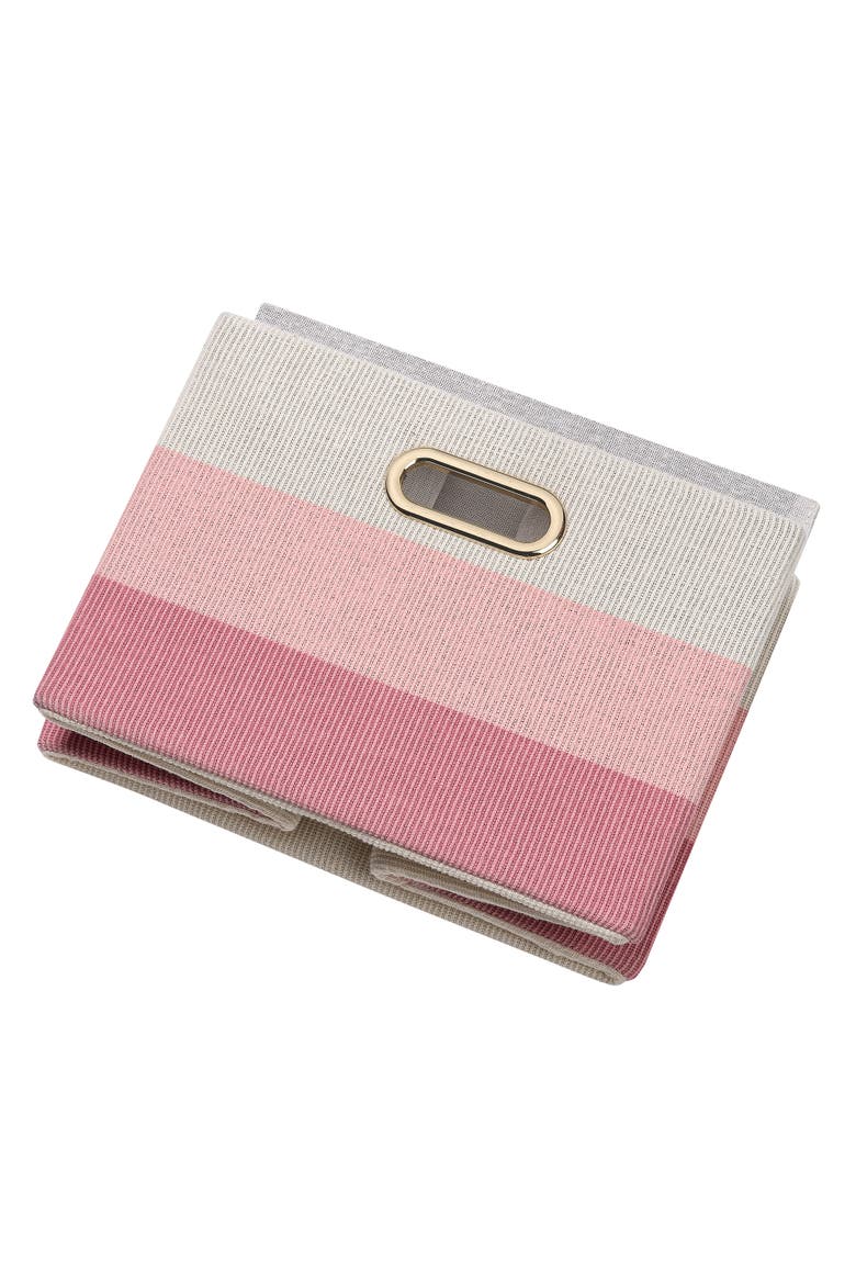 Pink Ombre Foldable/Collapsible Storage Bin/Basket, Alternate, color, Pink