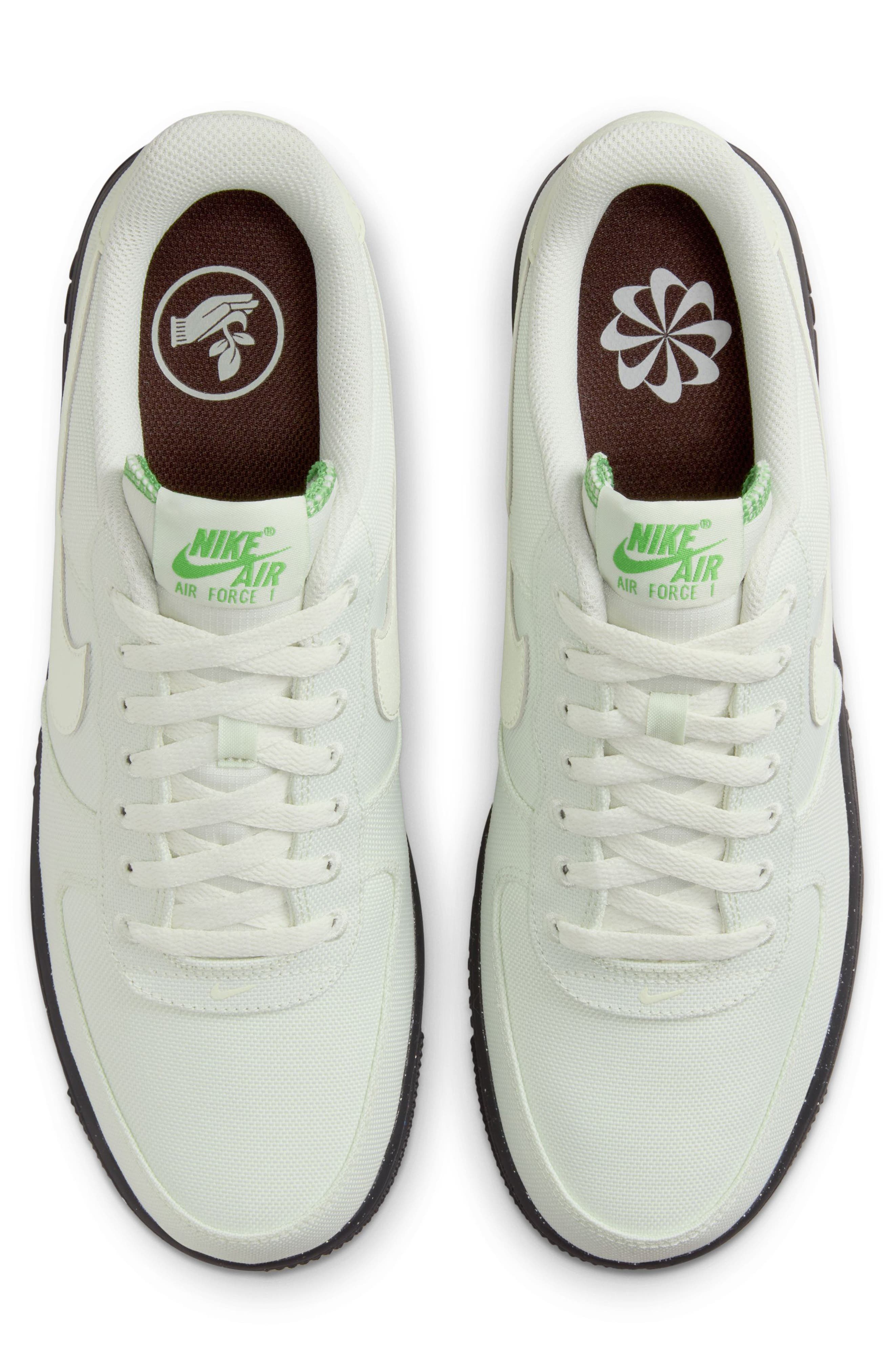Nike Air Force 1 '07 LV8 Sneaker, Alternate, color, Sea Glass/ Black/ Chlorophyll