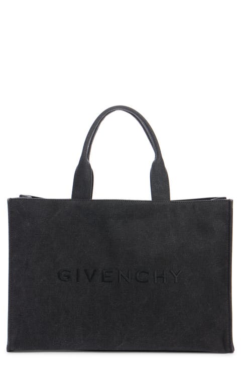 Logo Embroidered Canvas Tote