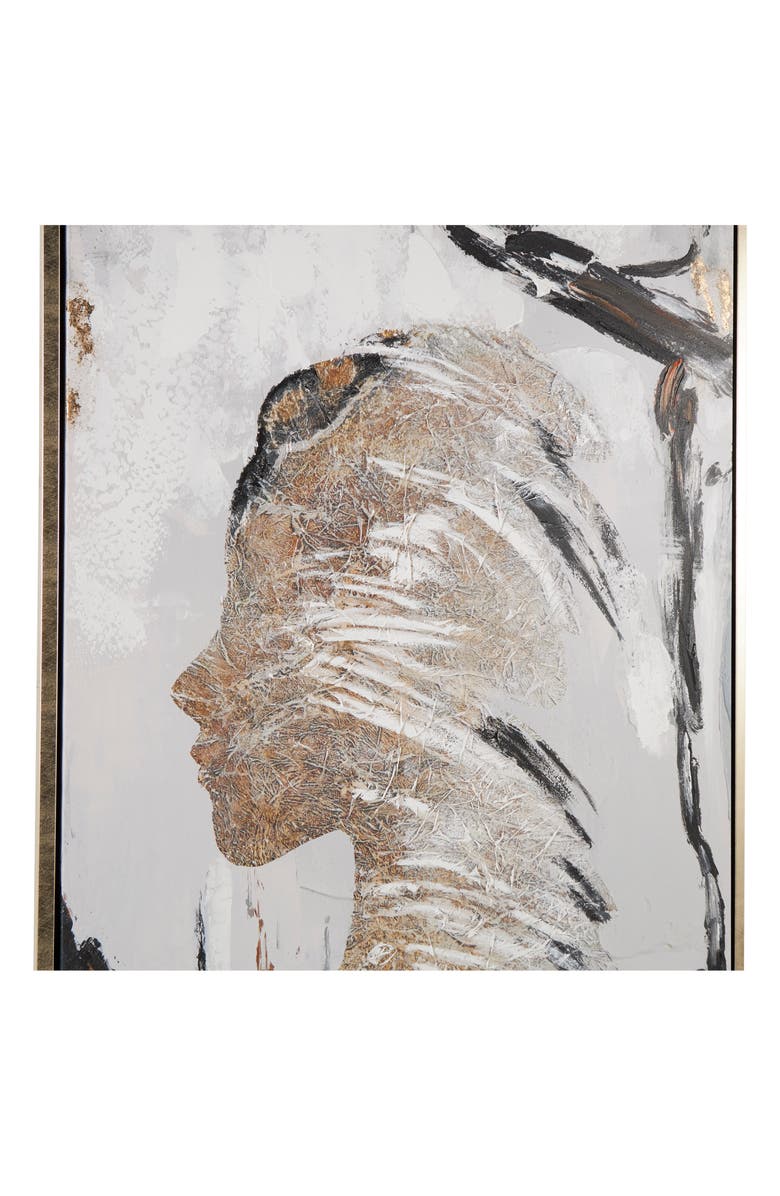 WILLOW ROW Canvas Framed Wall Art, Alternate, color, Brown