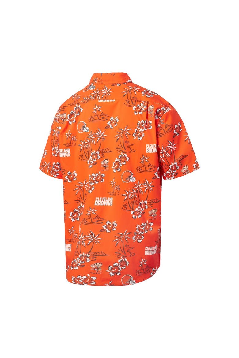 Men's Reyn Spooner Orange Cleveland Browns Kekai Button-Up Shirt, Alternate, color, Orange