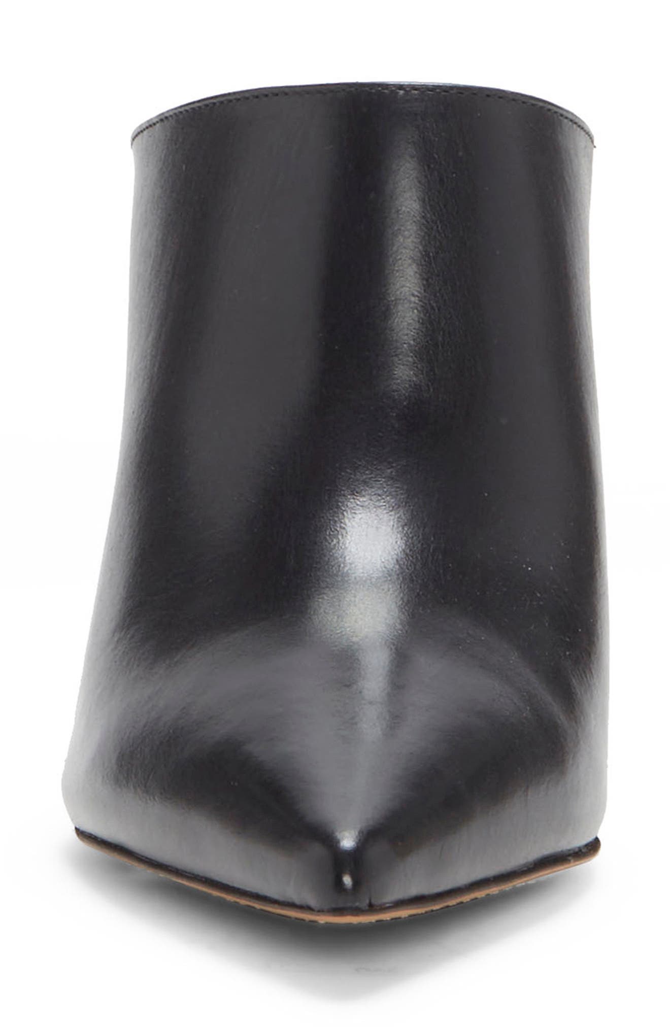 Aminnie Leather Mule, Alternate, color, BLACK LEATHER