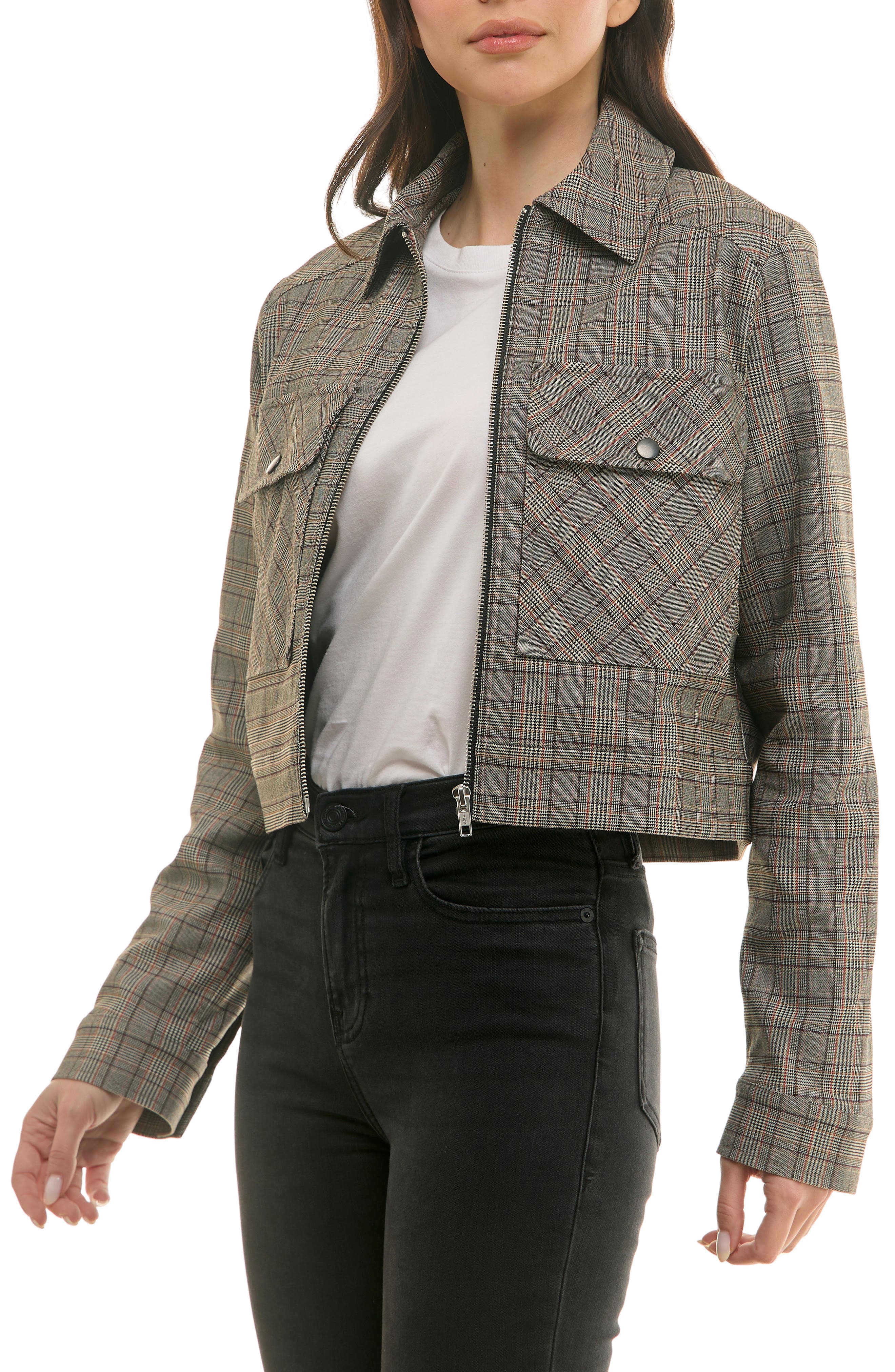 Socialite Boxy Cropped Menswear Trucker Jacket