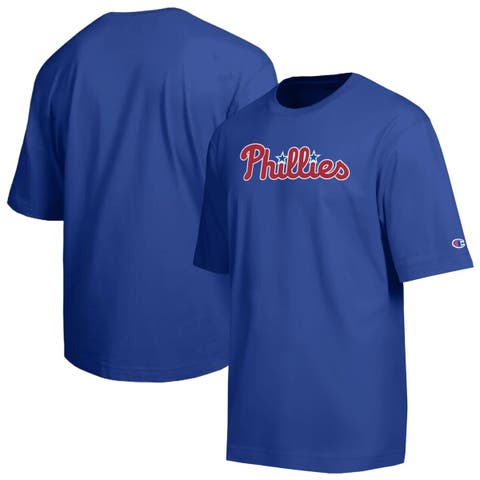 Men's Champion Royal Philadelphia Phillies All Star Chenille Wordmark T-Shirt