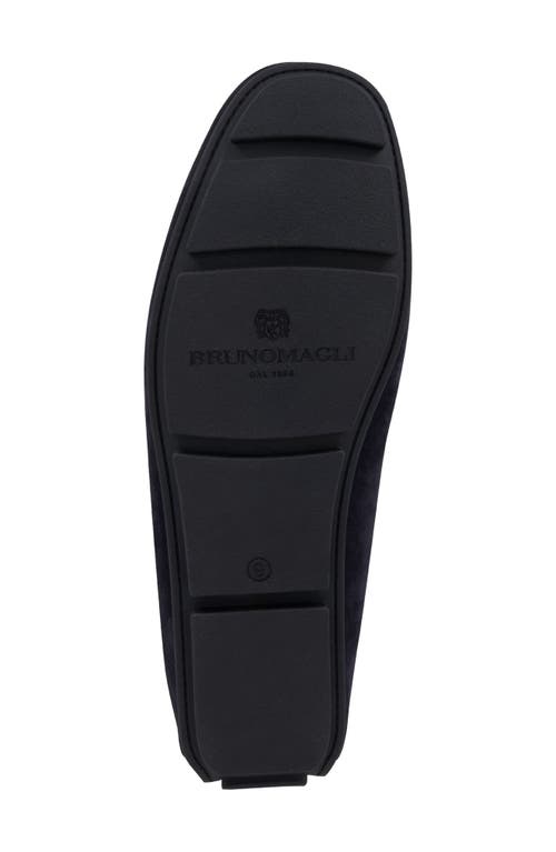 Bruno Magli Taso Bit Driving Loafer In Navy Suede